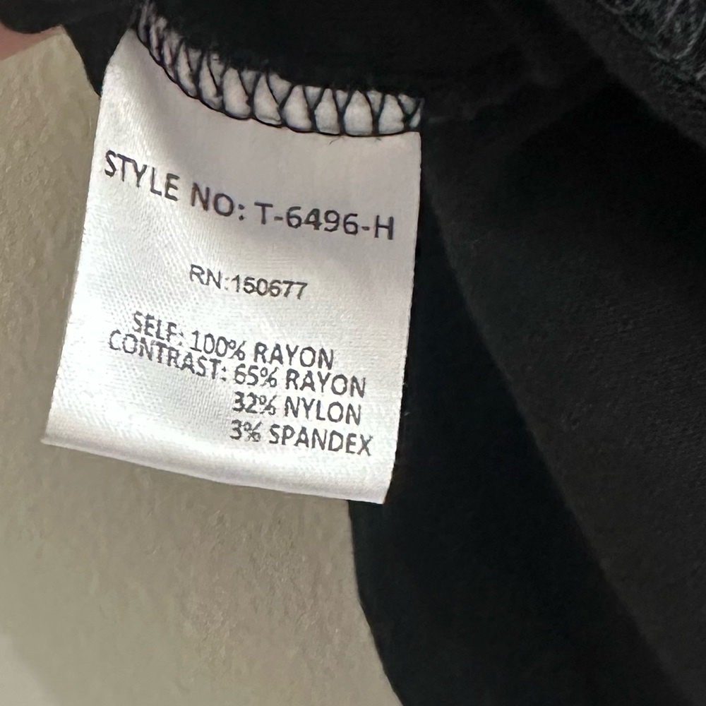 Black Poplin Ruffle Top - Picture 7 of 7